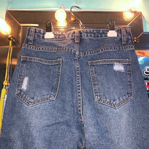 Light washed and denim ripped jeans - Picture 8 of 12